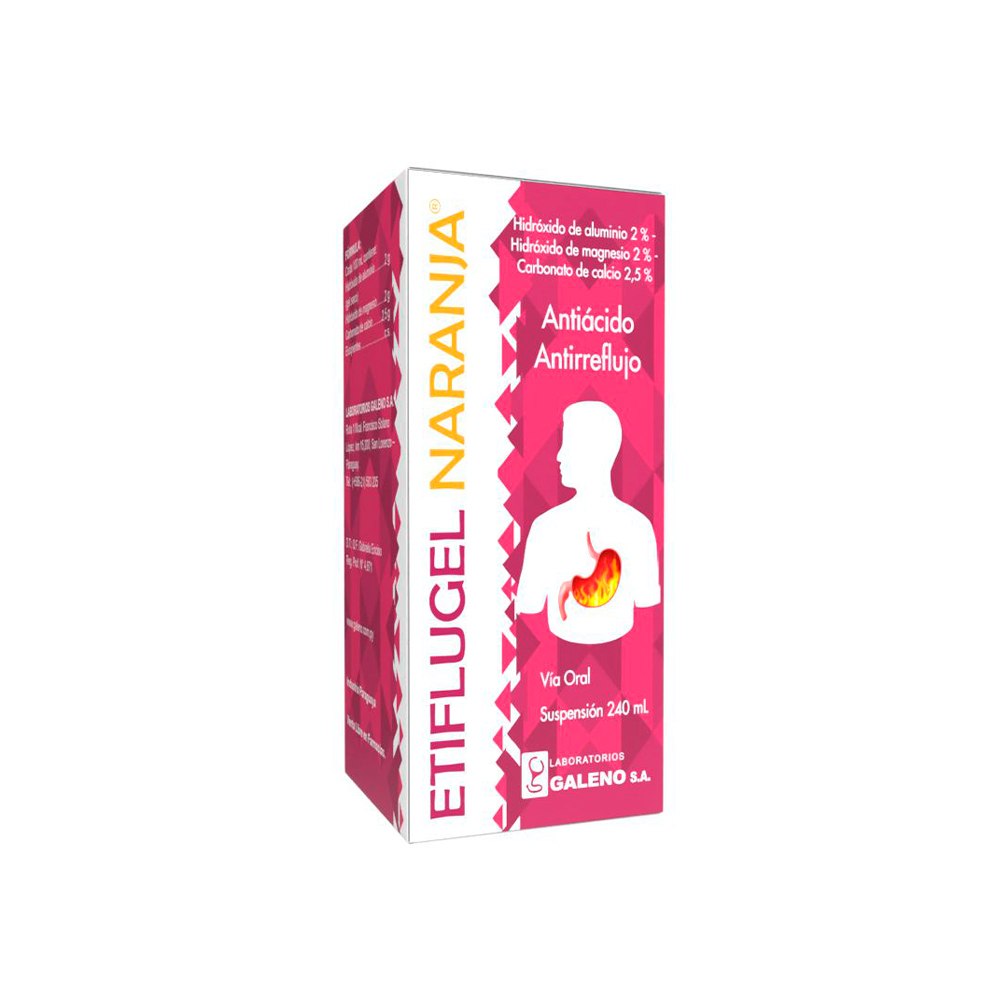 Etiflugel Naranja Acido Antirreflujo Frasco de 240 ML