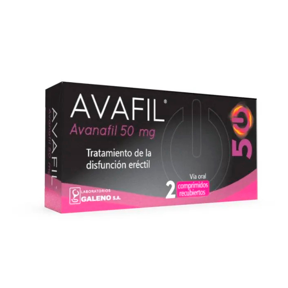 Avafil Avanafil 50 mg Contiene 2 Comprimidos