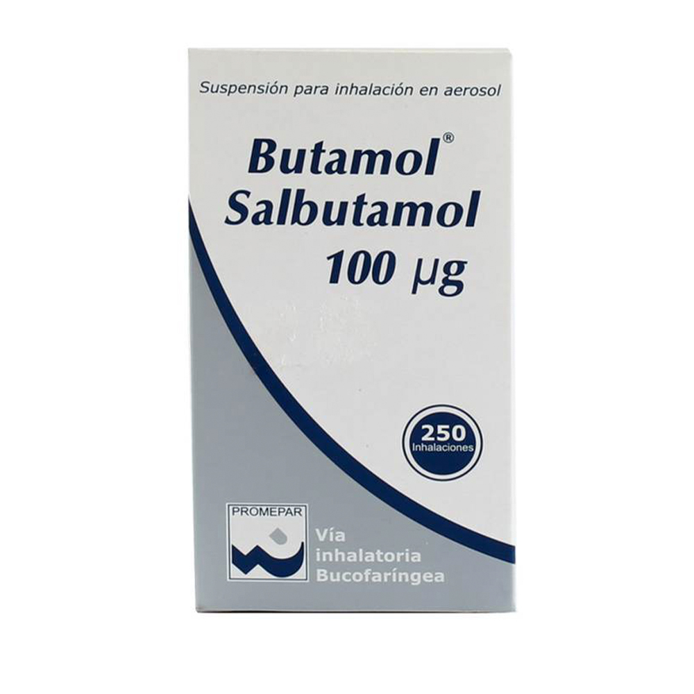 Butamol Salbutamol 100ug Suspensión P/Inhalación En Aerosol