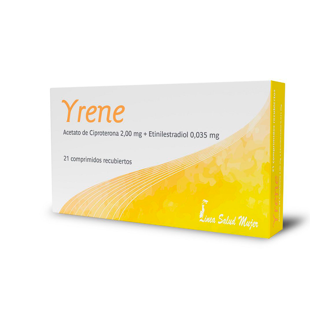 Yrene Anticonceptivo Caja de 21 Comprimidos Recubiertos