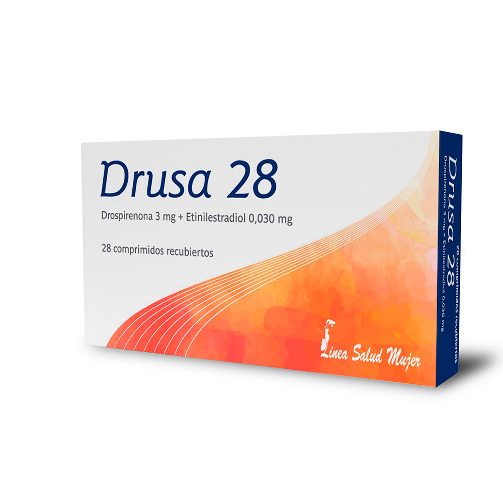 Drusa 28 Drospirenona 3 mg Caja de 28 Comprimidos