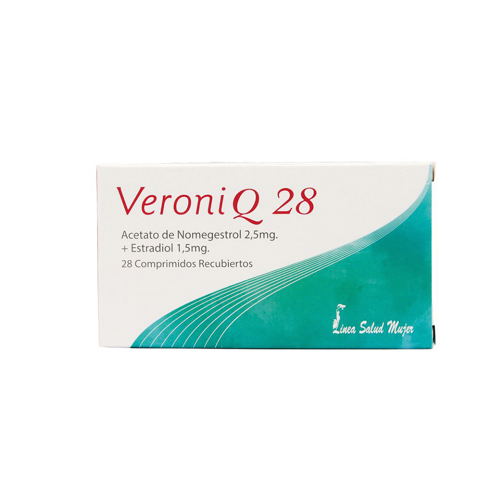 Veroniq 28 Acetato de Nomegestrol 2,5 mg Caja De 28 Comprimidos Recubiertos