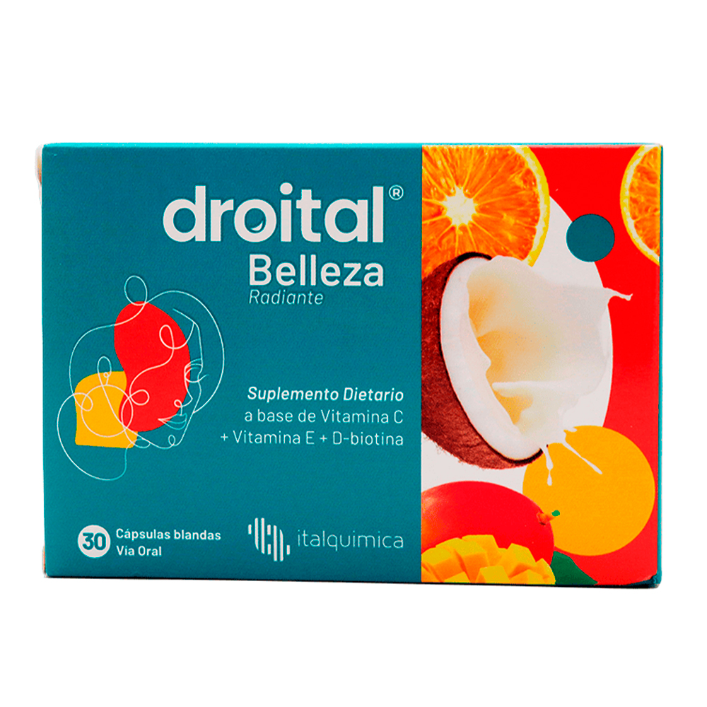 Droital Belleza Radiante Caja de 30 Capsulas Blandas