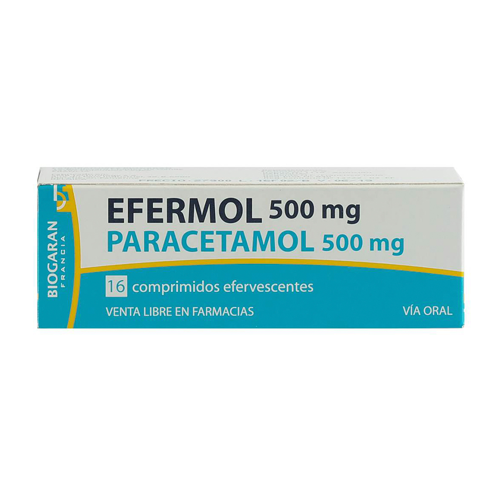 Efermol 500 mg Caja 16 Comprimidos Efervescentes