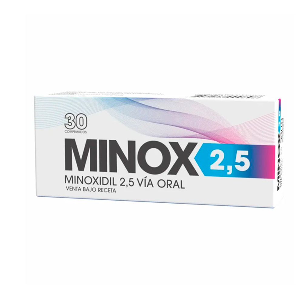 Minox 2.5 Minoxidil Caja De 30 Comprimidos
