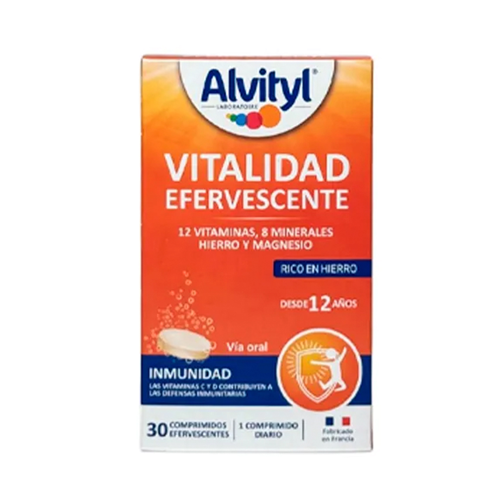 Alvityl Vitalidad Efervescente Caja de 30 Comprimidos