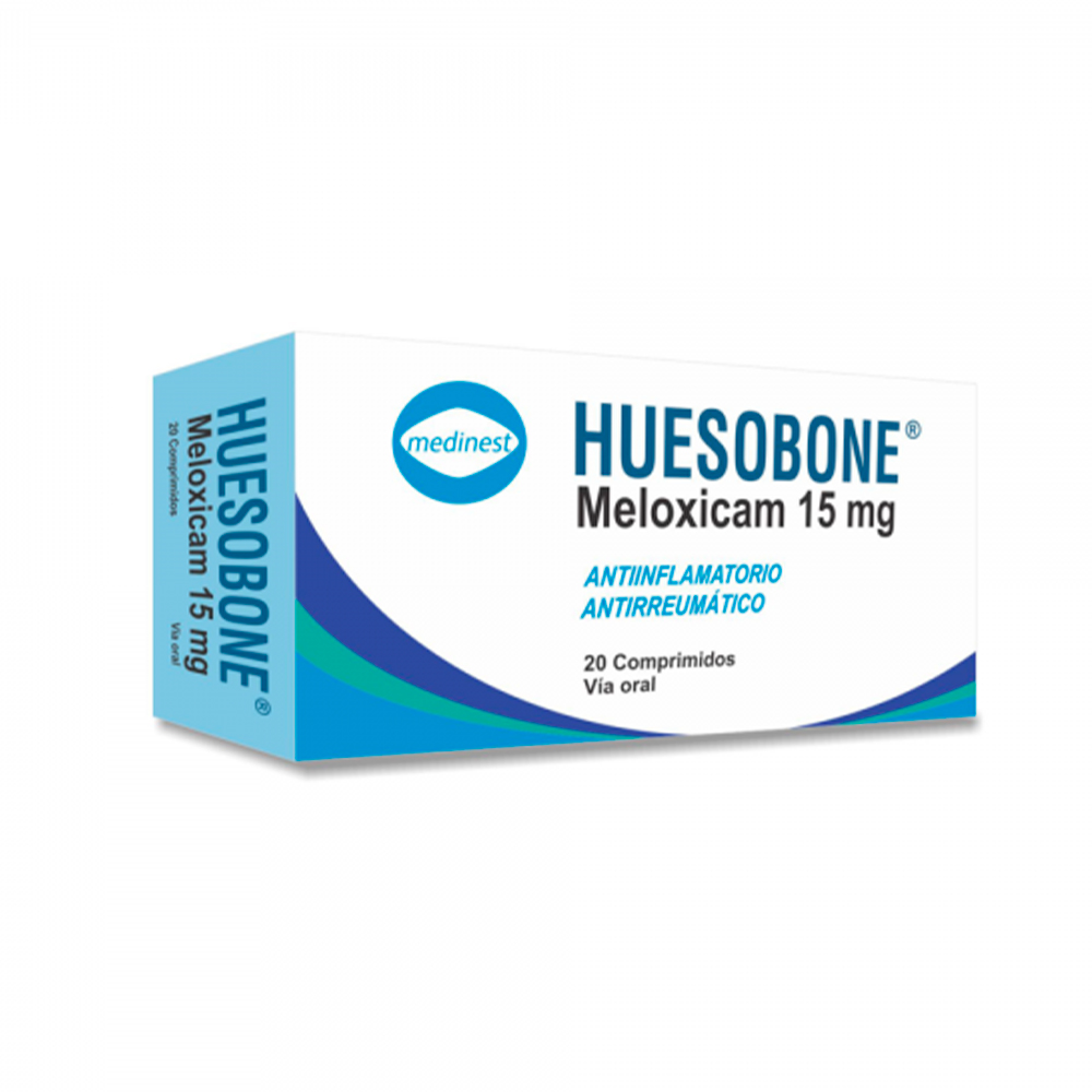 Huesobone Meloxicam 15 Mg Caja De 20 Comprimidos
