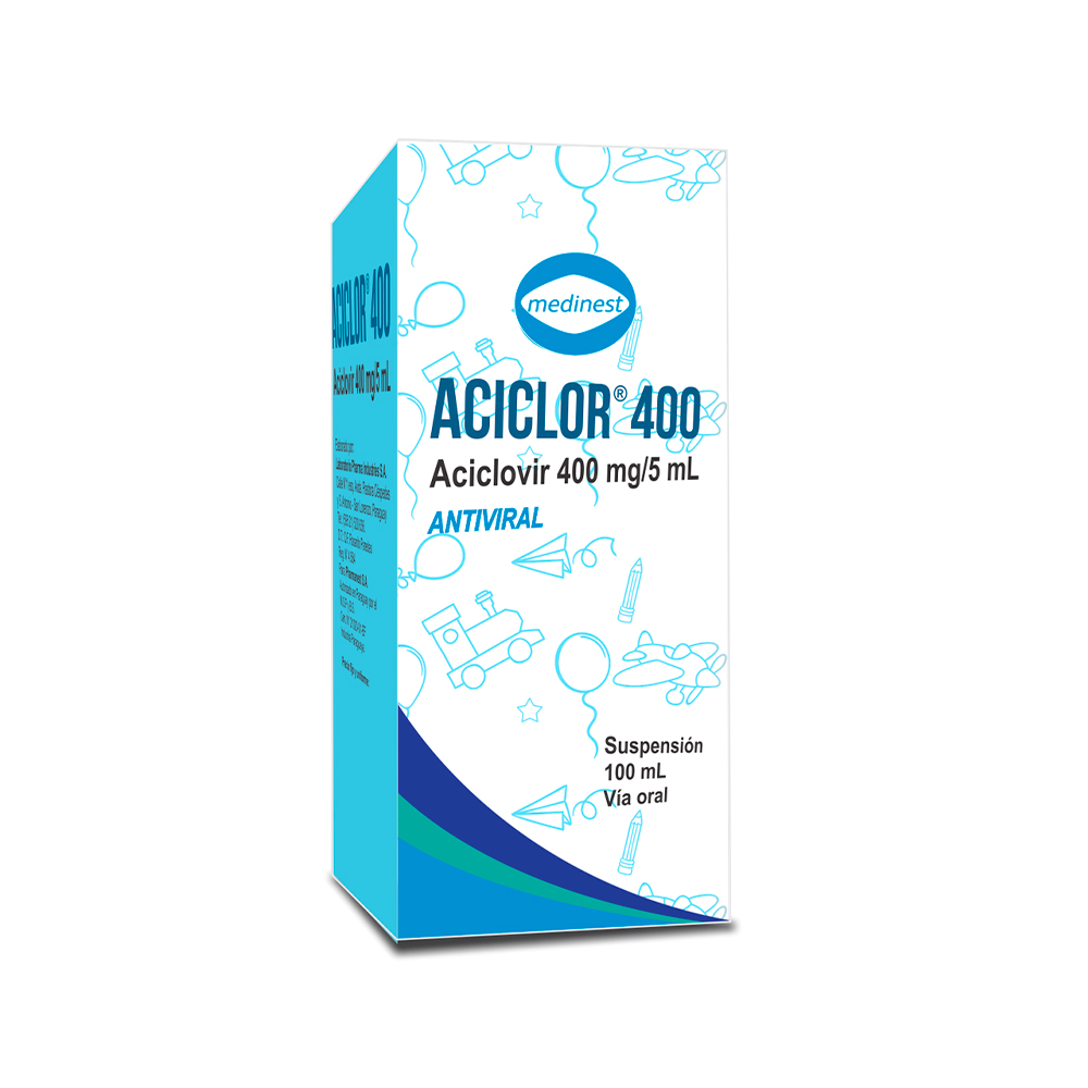 Aciclor 400 Aciclovir 400Mg/5ML Suspensión 100ML