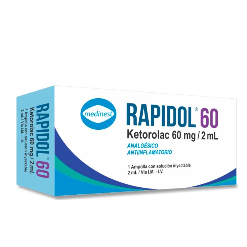 Rapidol Ketorolac 60 Mg Caja De 1 Ampolla