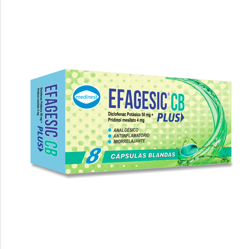 Efagesic CB Plus Caja De 8 Cápsulas Blandas