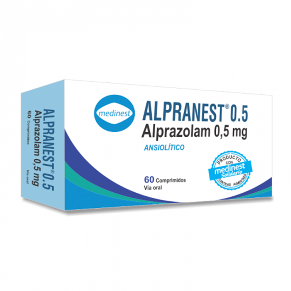 Alpranest 0,5 Alprazolam 0,5 mg - Cont. 60 comprimidos