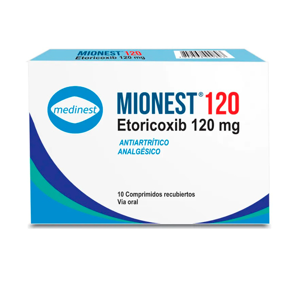 Mionest 120 Etoricoxib Caja De 10 Comprimidos