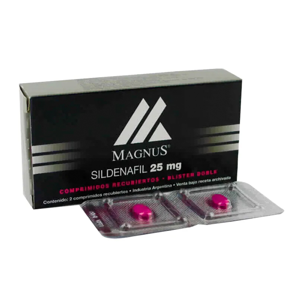 Magnus Sildenafil 25 Mg Caja De 2 Comprimidos Recubiertos