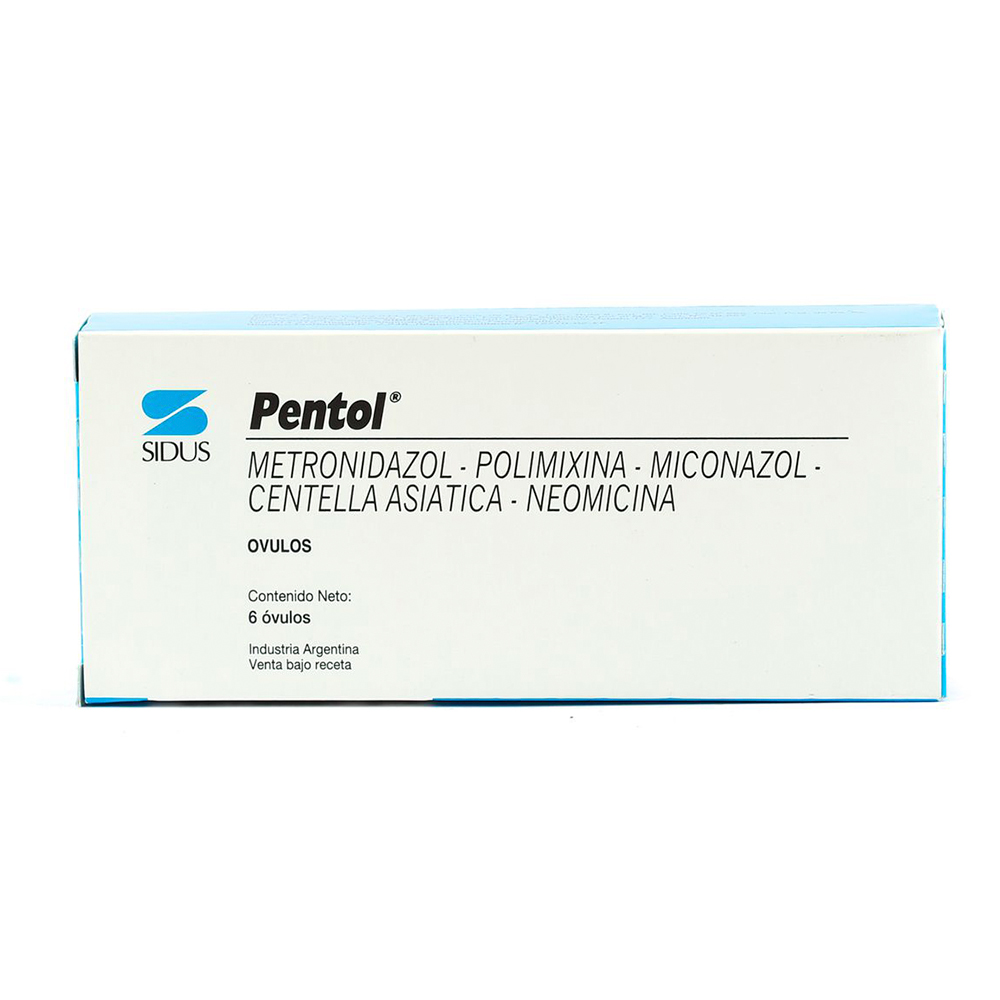 Pentol Metronidazol Caja de 6 óvulos