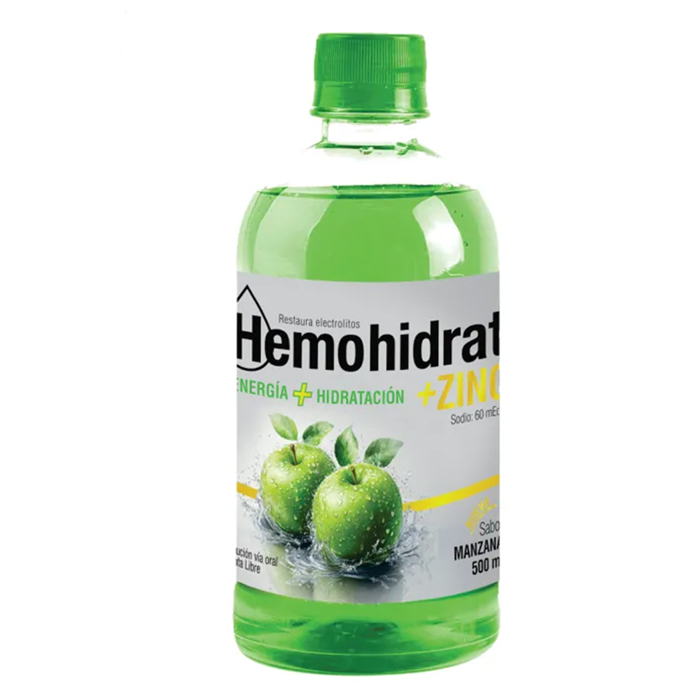 Hemohidrat + ZINC Manzana de 500 ml