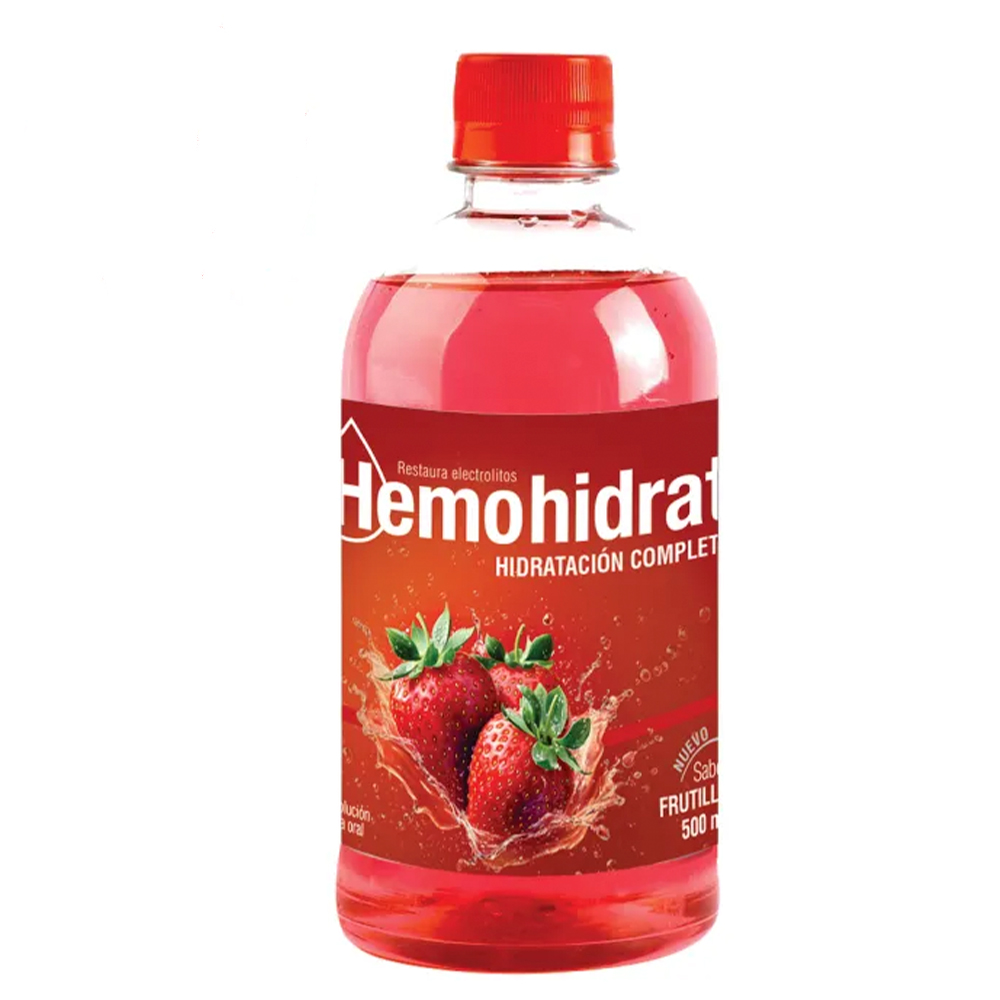 Hemohidrat Baja Osmolaridad Frutilla Solución Oral 500 ml
