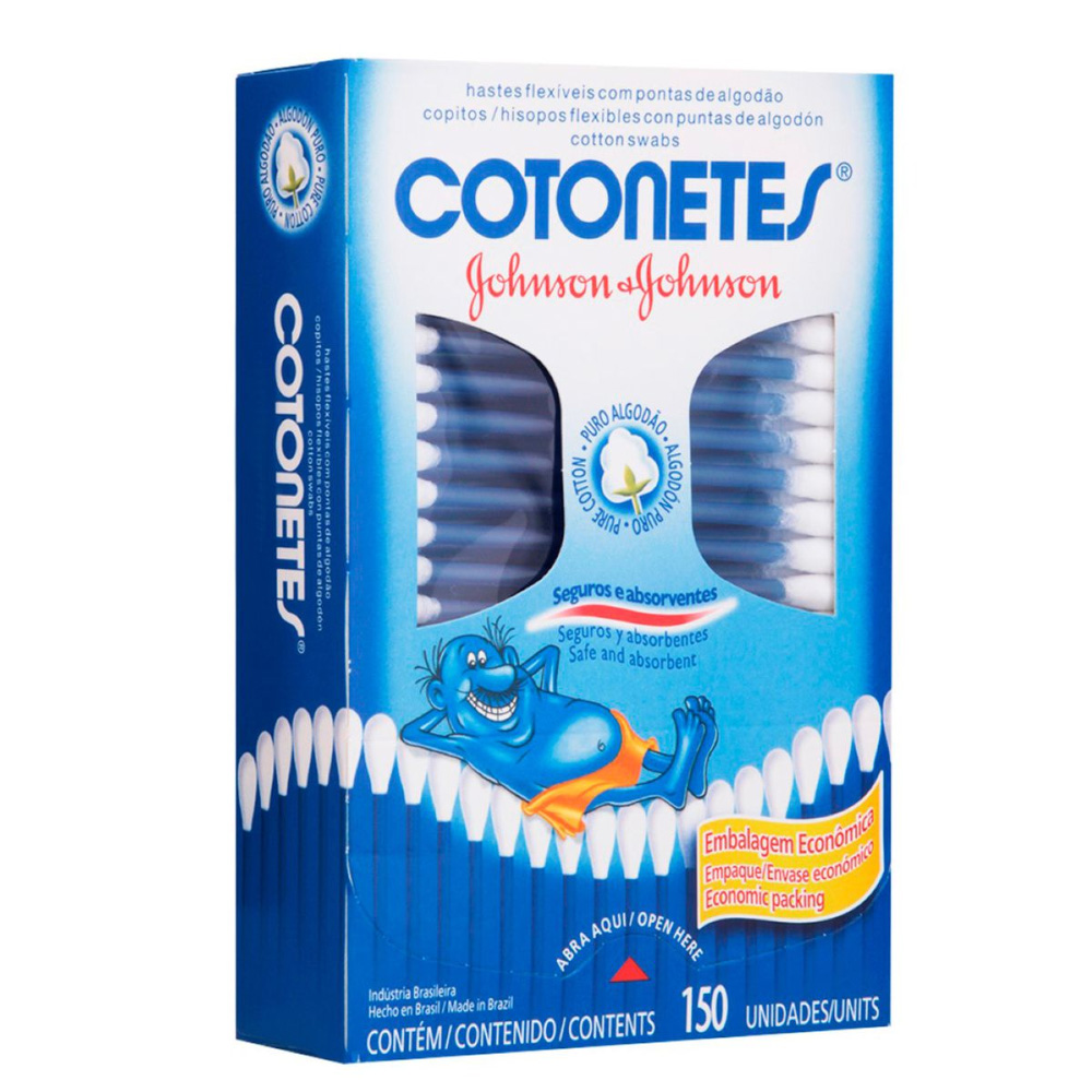 Cotonetes Johnson & Johnson 150 unidades.