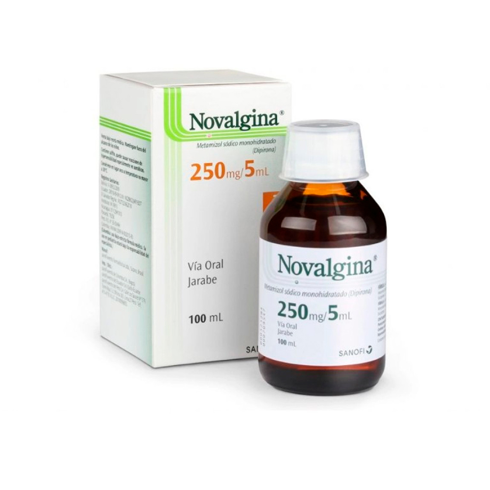 Novalgina Jarabe Dipirona 250 mg/5ml Frasco de 100 ml