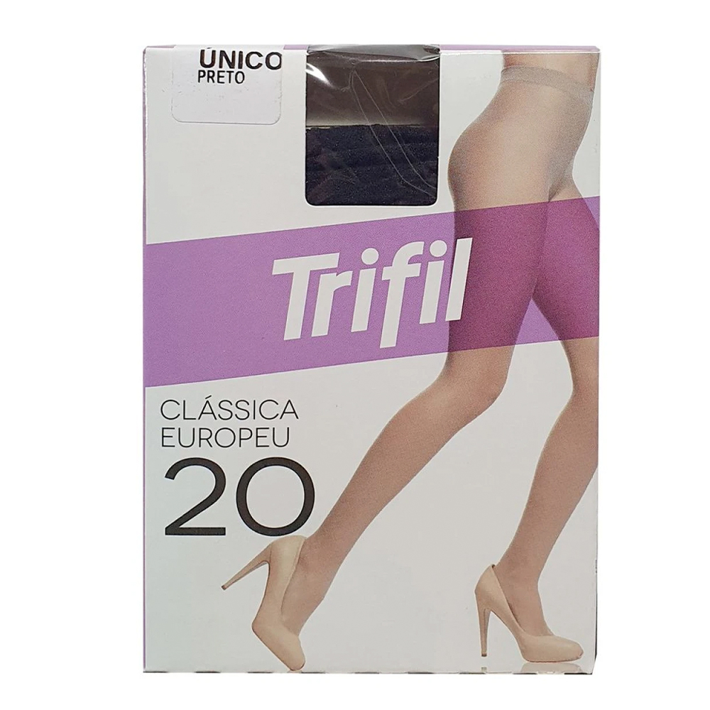 Pantimedias Classica Europeu Nro. 20 Unico Negro Trifil Contiene 1 Unidad