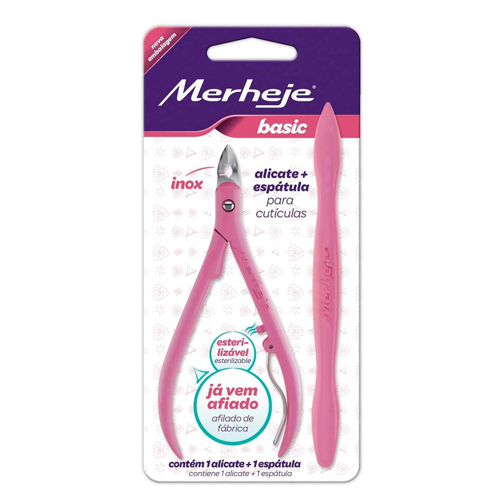 Cortacuticulas Merheje con Estampado Basic Rosa x Uni.