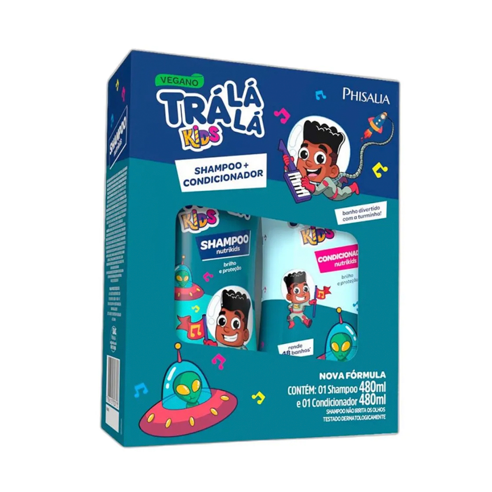 Shampoo 480 ml + Acondicionador 480 ml Tralala Phisalia Nutrikids