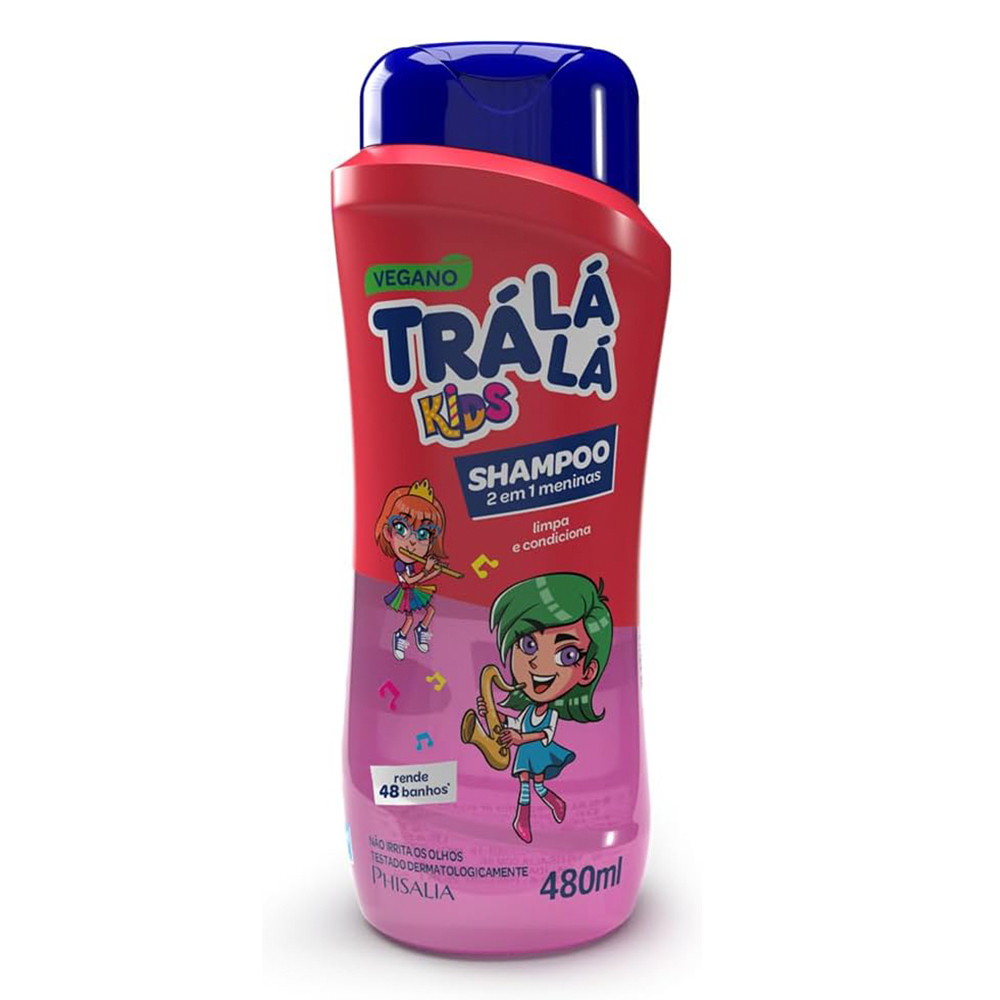Shampoo Phisalia 2 en 1 Niñas de 480 ml