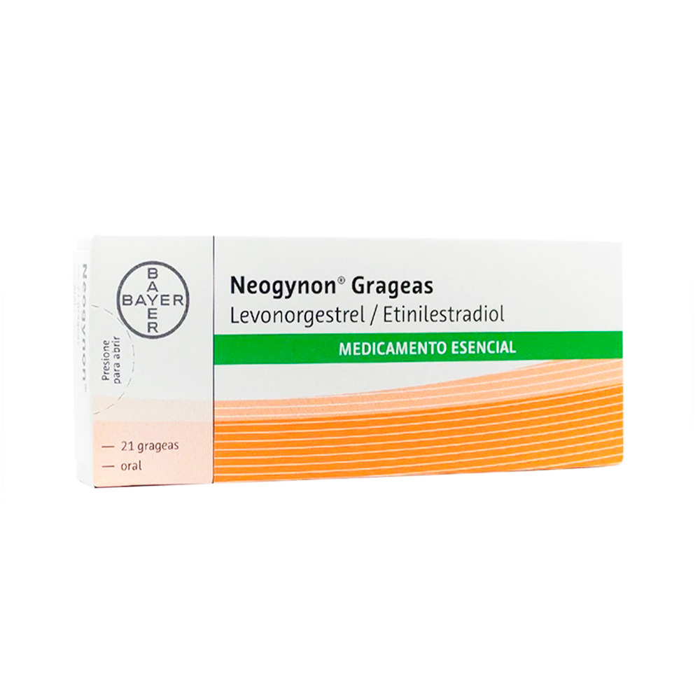 Neogynon Grageas Levonorgestrel 0,25 mg Caja en 21 Grageas