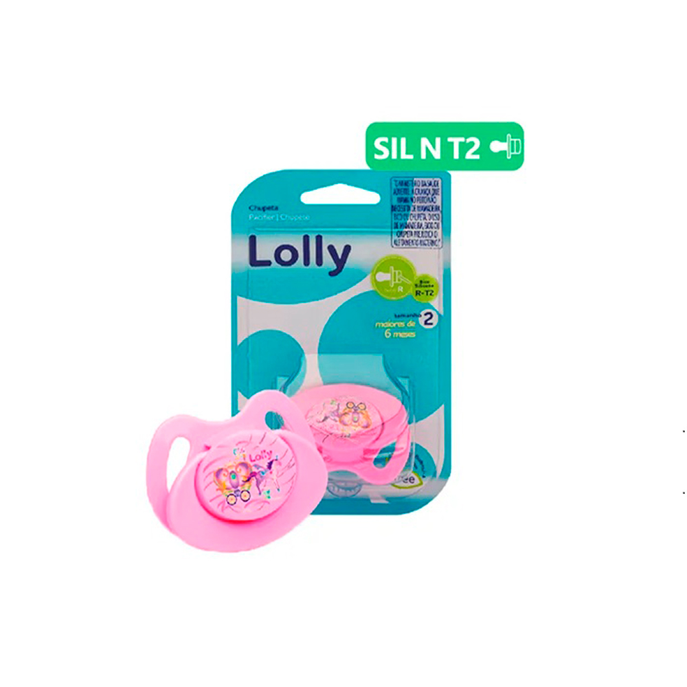 Chupete Tip Lolly Color Rosa - Tamaño 2