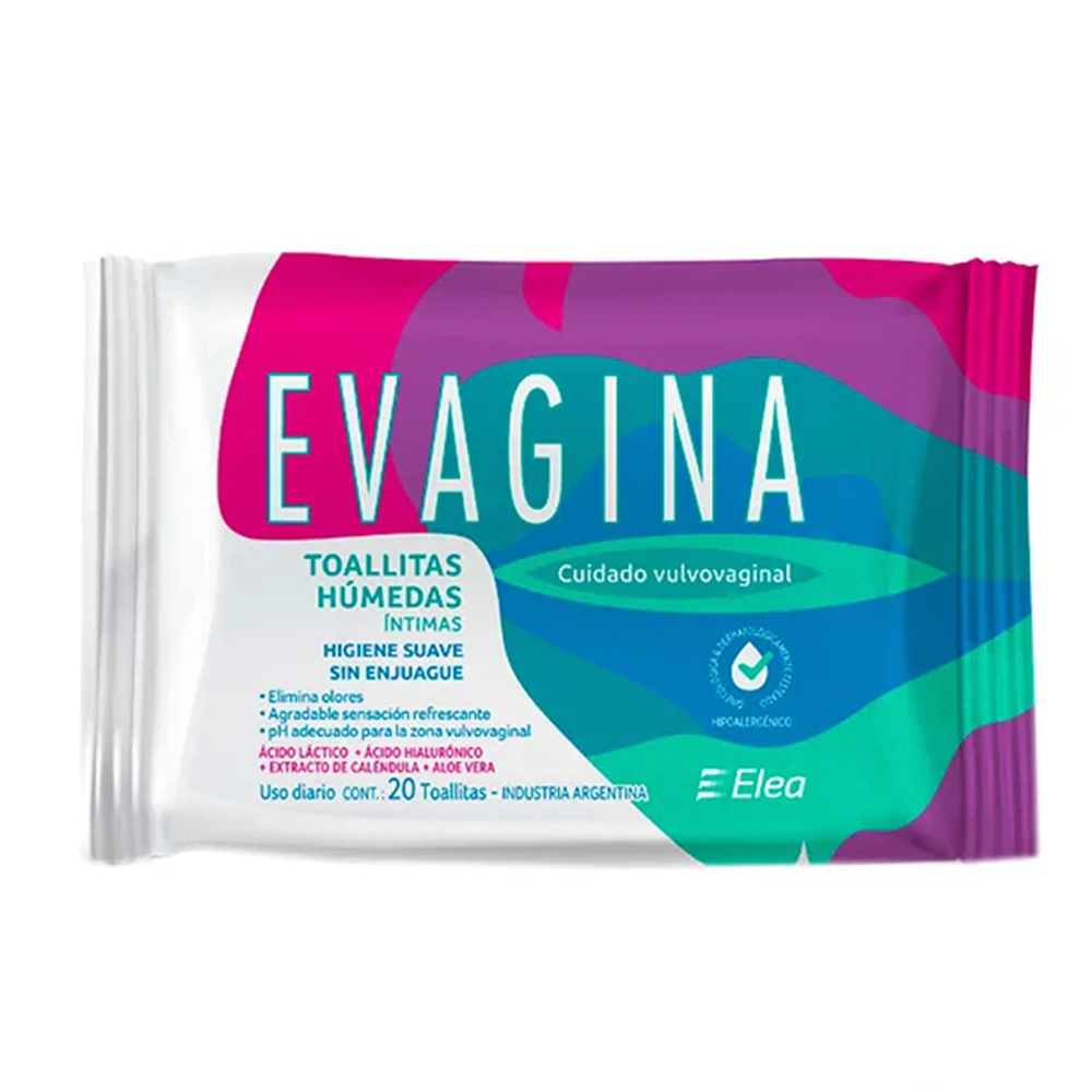 Toallitas Humedas Evagina De 20 Unid