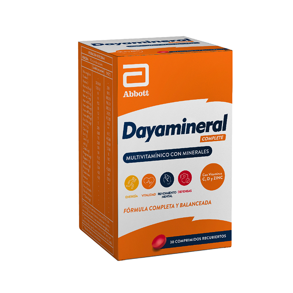 Dayamineral Complete Multivitaminicos Caja De 30 Comprimidos