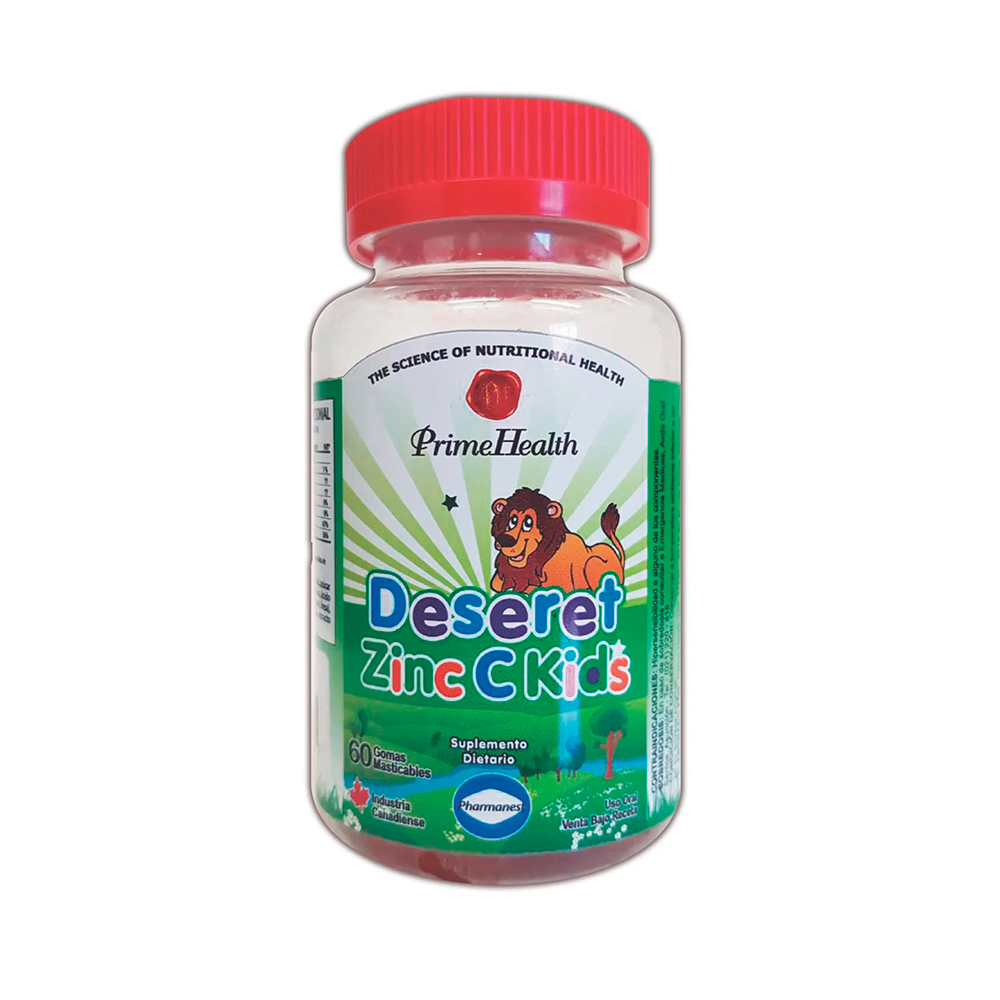Deseret Kids Vitamina C + Zinc Gummys Contiene 60 Gomitas Masticables