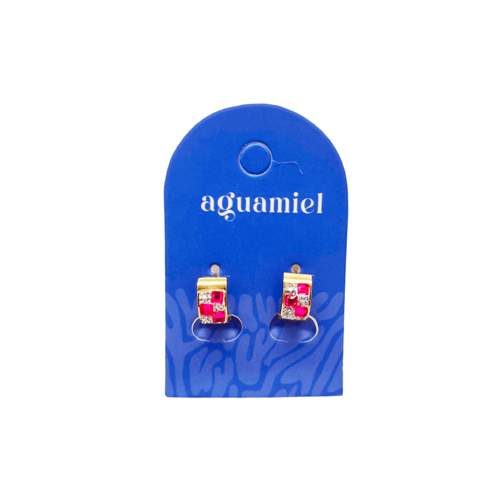 Par De Aros Argollitas Aguamiel