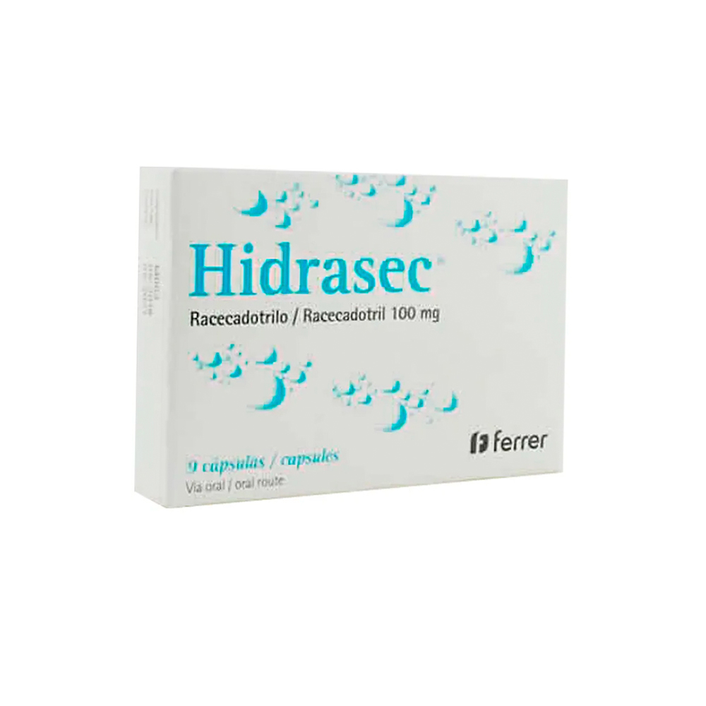 Hidrasec Racecadotrilo 100 mg Adulto Caja de 9 Cápsulas