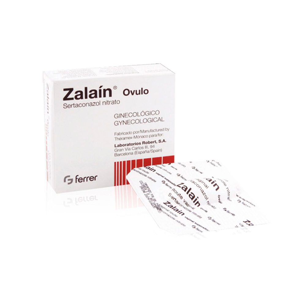 Zalaín Sertaconazol Nitrato 300 gr Caja de 1 óvulo