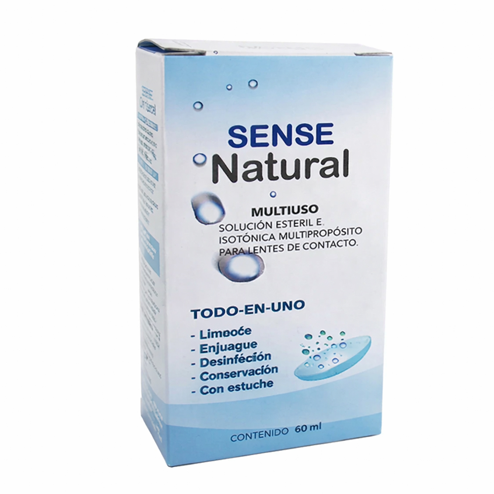 Solución Estéril para Lentes de Contactos Sense Natural de 60 ml